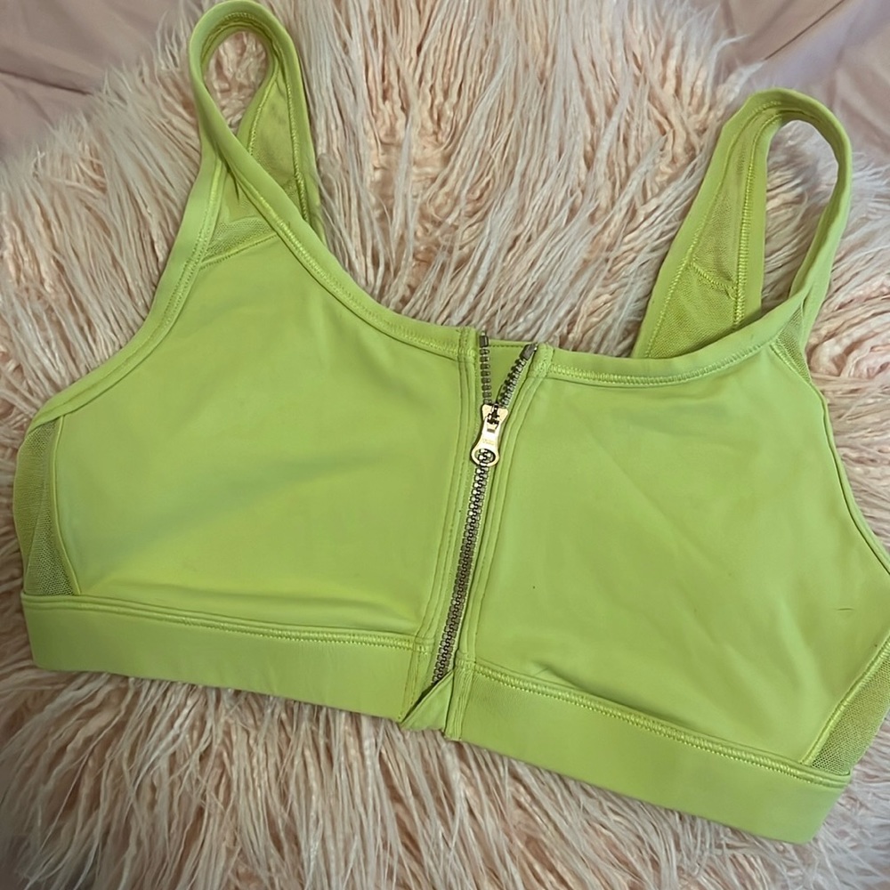 Aerie Mesh Zip Sports Bra